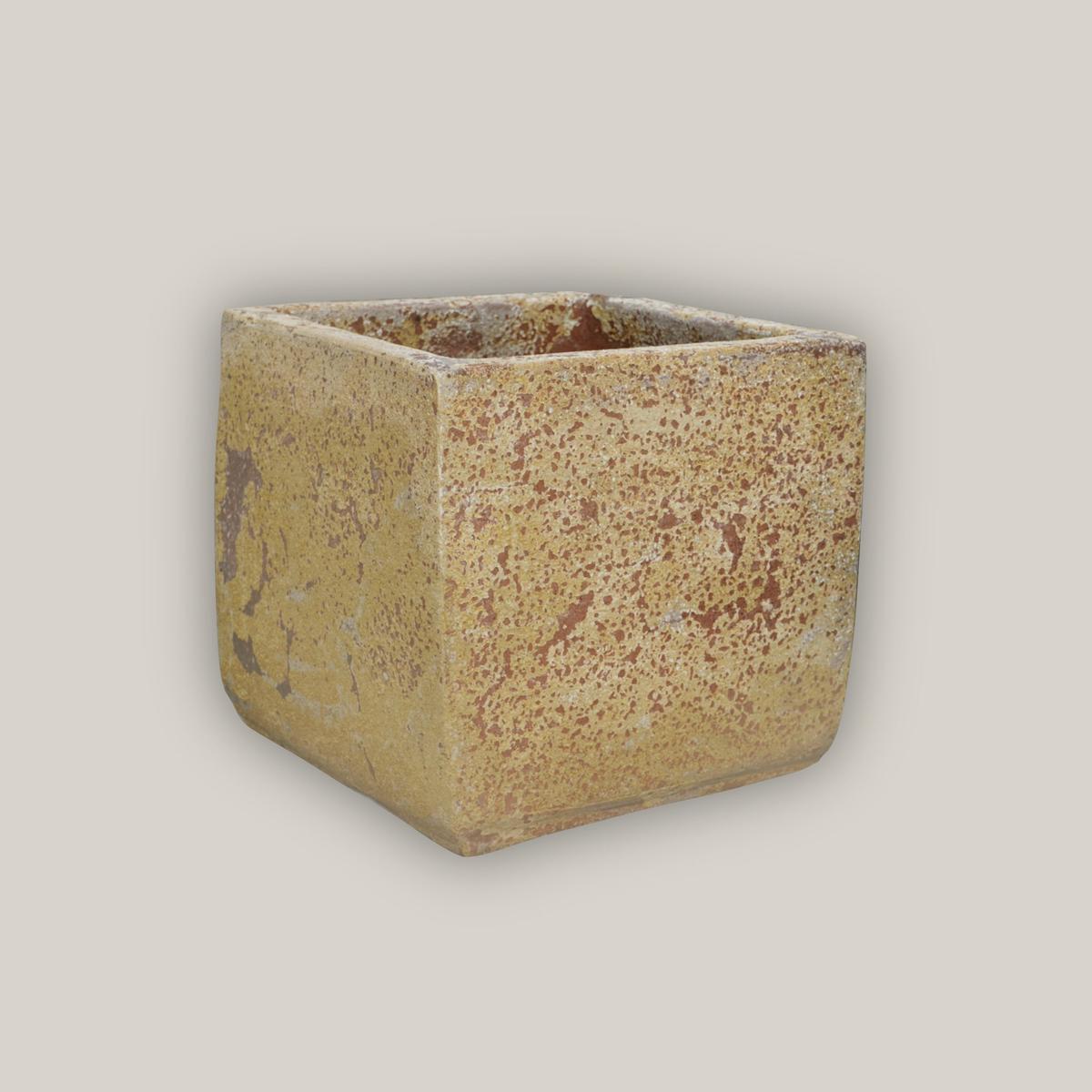 1-6030AVA - Atlantis Vergigis Cube Pot - 9" x 9" x 9" | Atlantis Vergigis | Ceramic