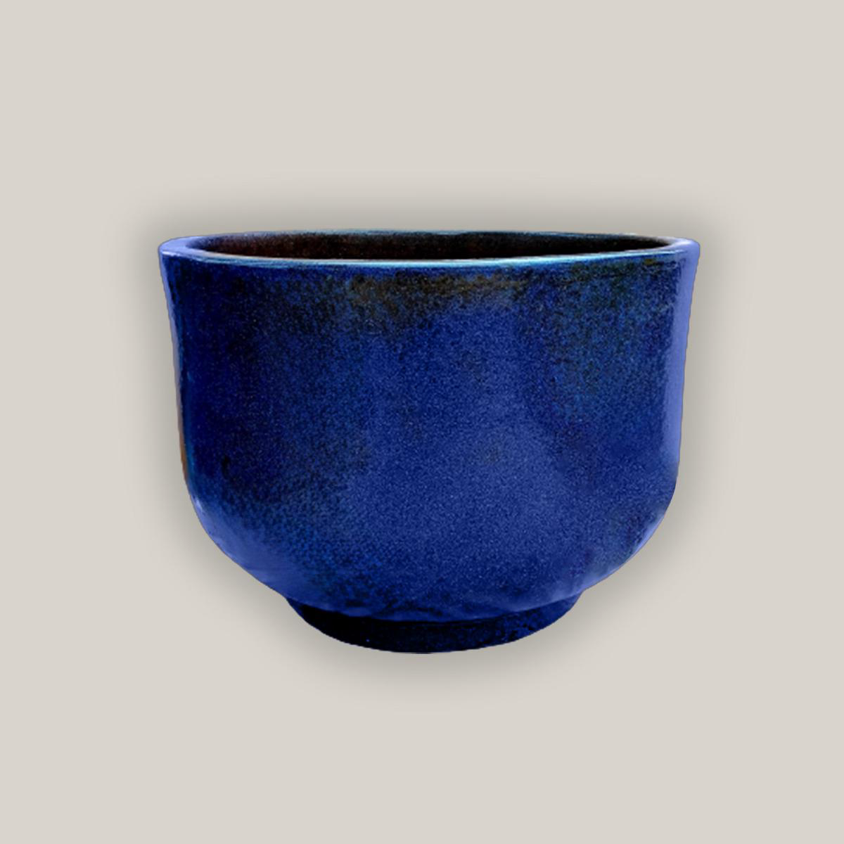 3043L15 8211 Dark Blue Contemporary Low Ceramic Bowl 8211 198221 x 198221 x 148221