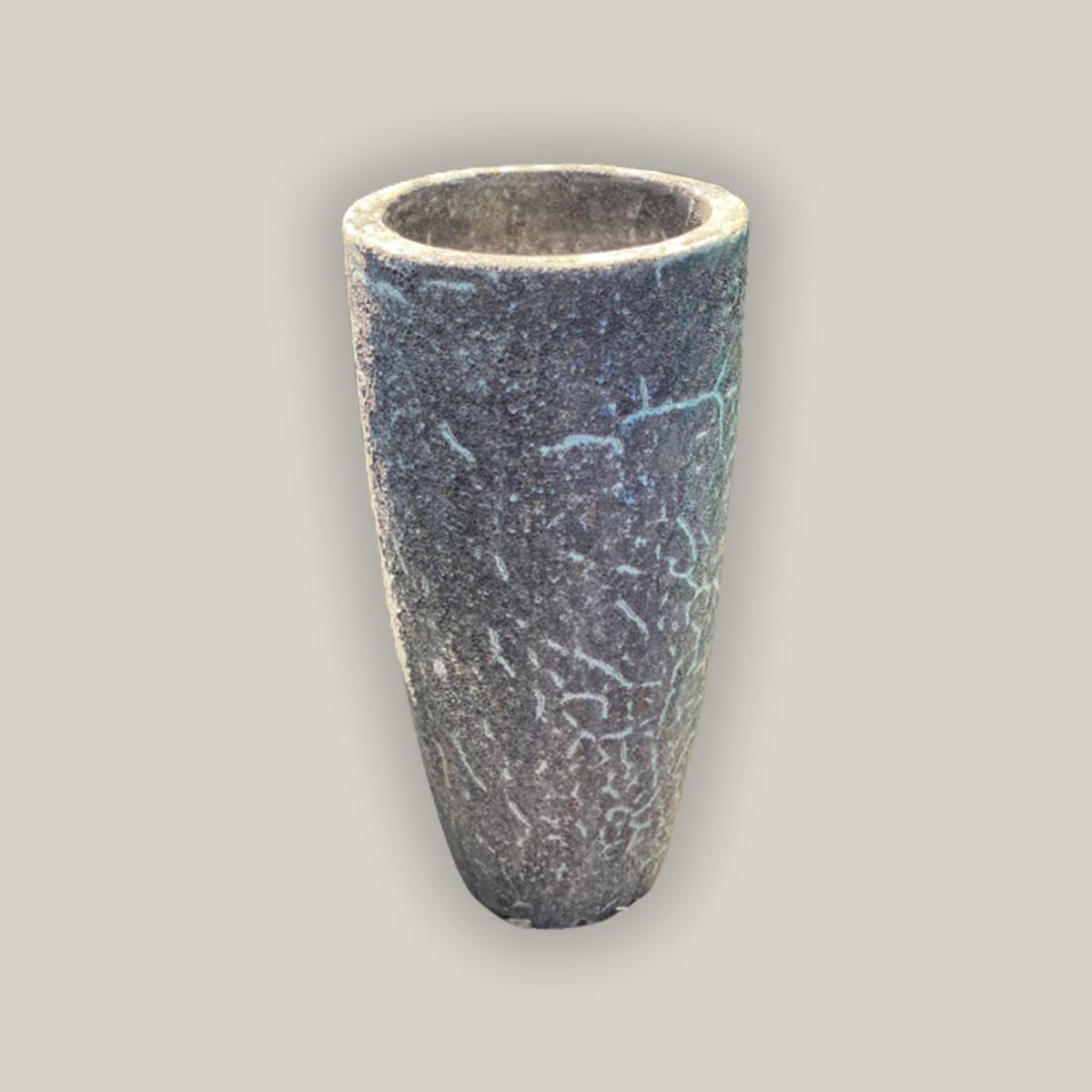 6036H13 - Turquoise Coral Tapered Cylinder Planter - 9.5" x 9.5" x 19" / Turquoise Coral