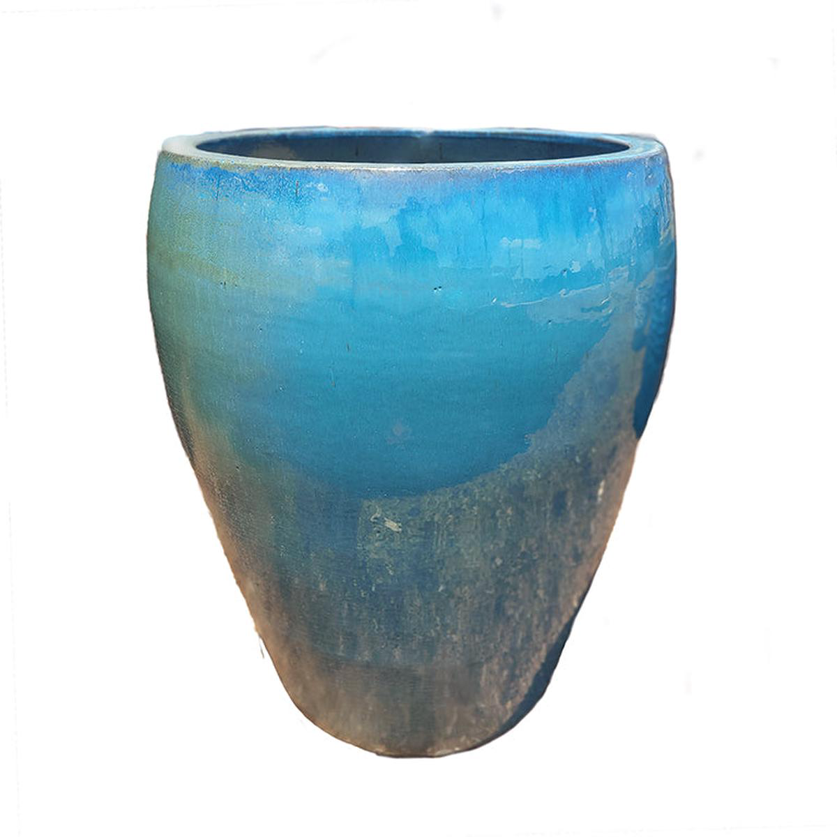 6013H42 8211 Lion Noodle Ceramic Pot 8211 188221 x 188221 x 218221 Turquoise