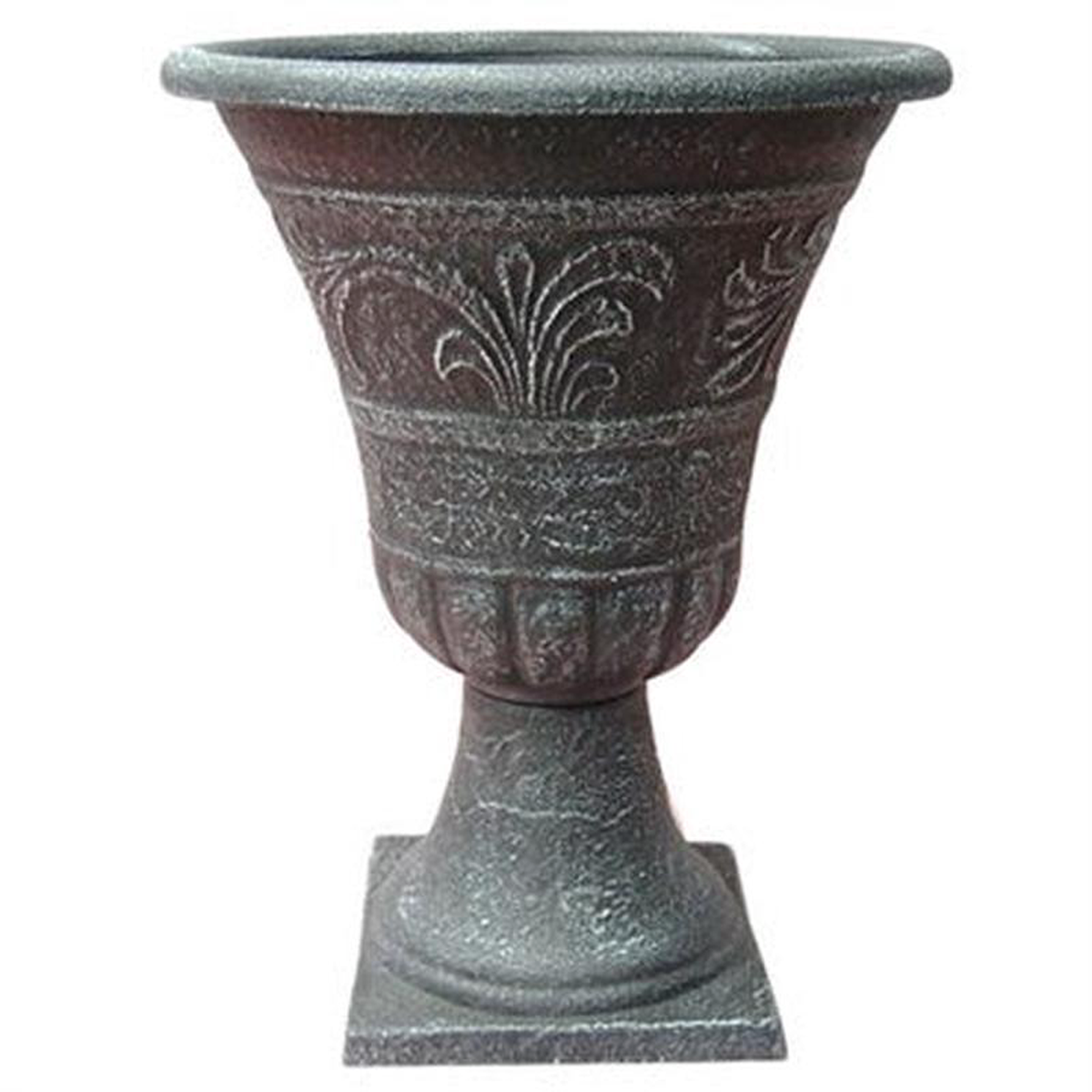168243 Enviroblend Tumbled Scroll Urn 8211 Weathered Black