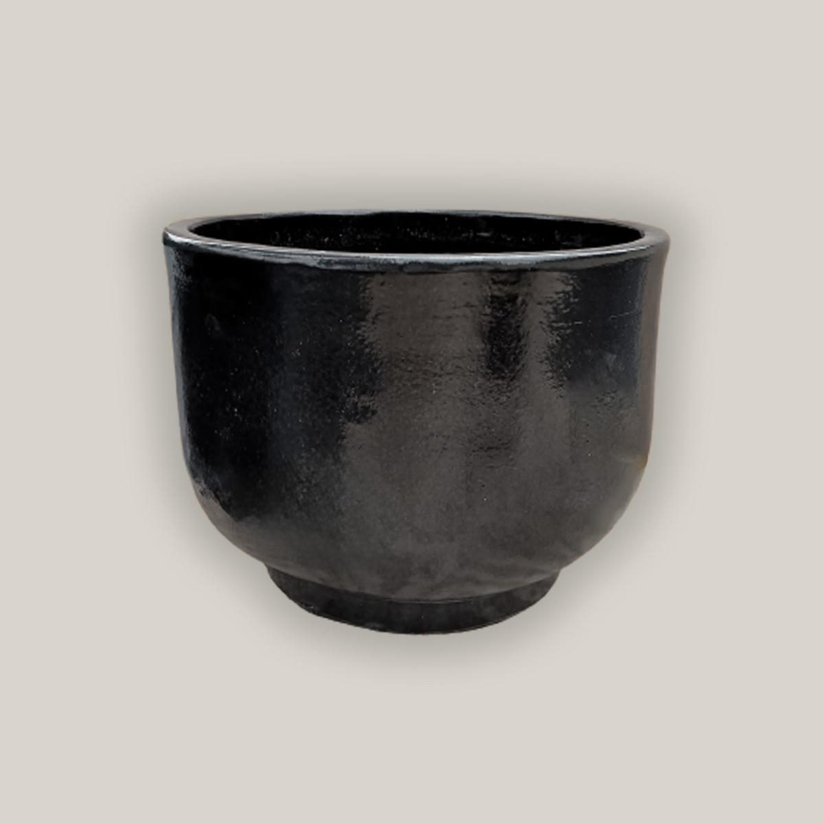 3043L1 8211 Black Contemporary Low Ceramic Bowl 8211 138221 x 138221 x 78221