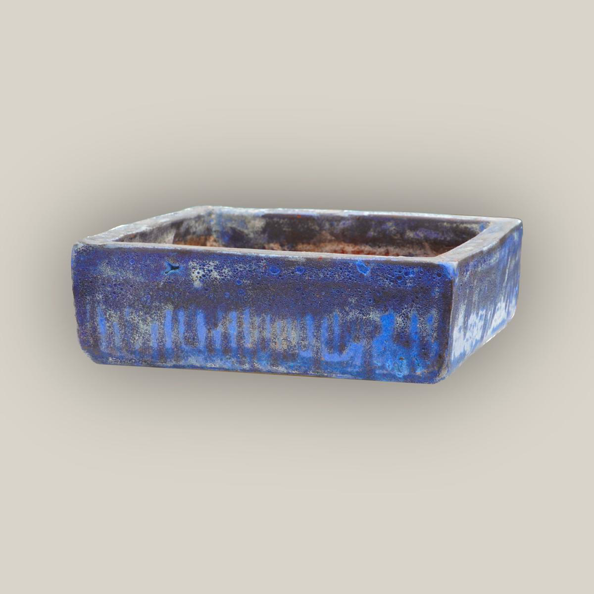 9788C40 8211 Seafoam Blue Low Square Ceramic Planter 8211 198221 x 198221 x 48221 Seafoam Blue