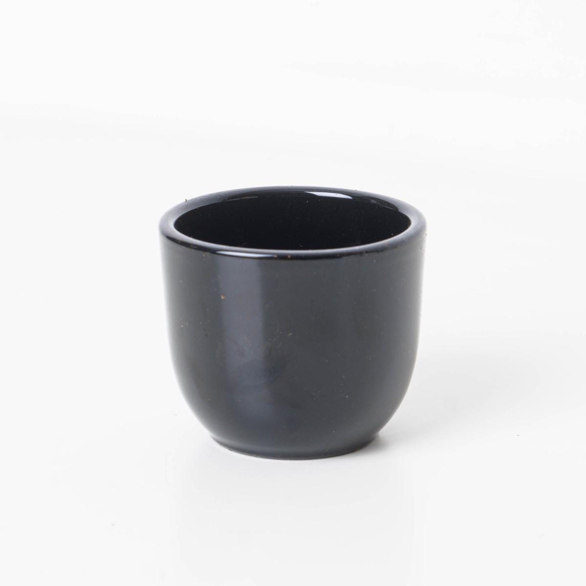 Tusca Black Ceramic Pot - 10cm | Black Matt
