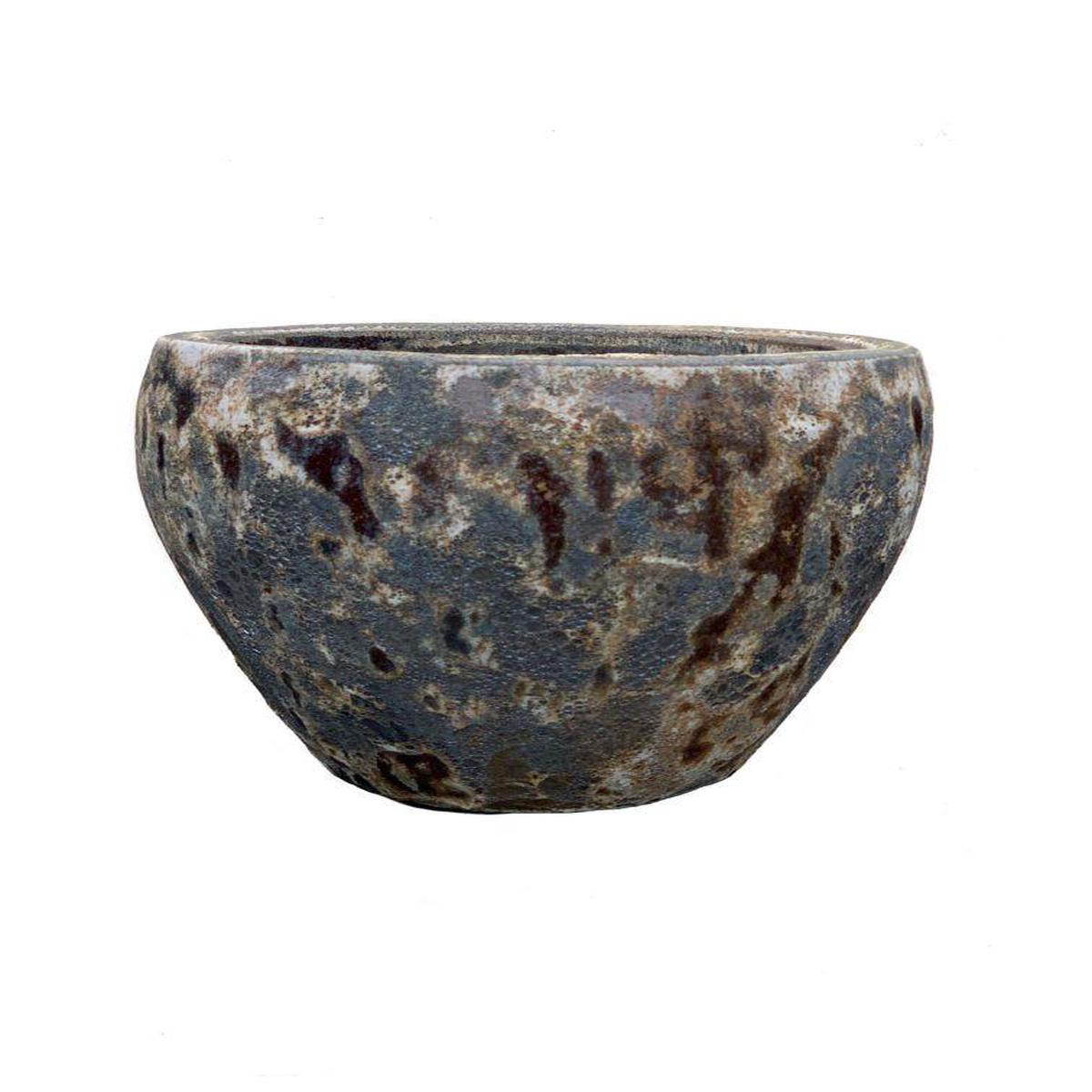 9839C42 8211 Seafoam Brown Ceramic Globe Planter 8211 168221 x 168221 x 138221 Seafoam Brown