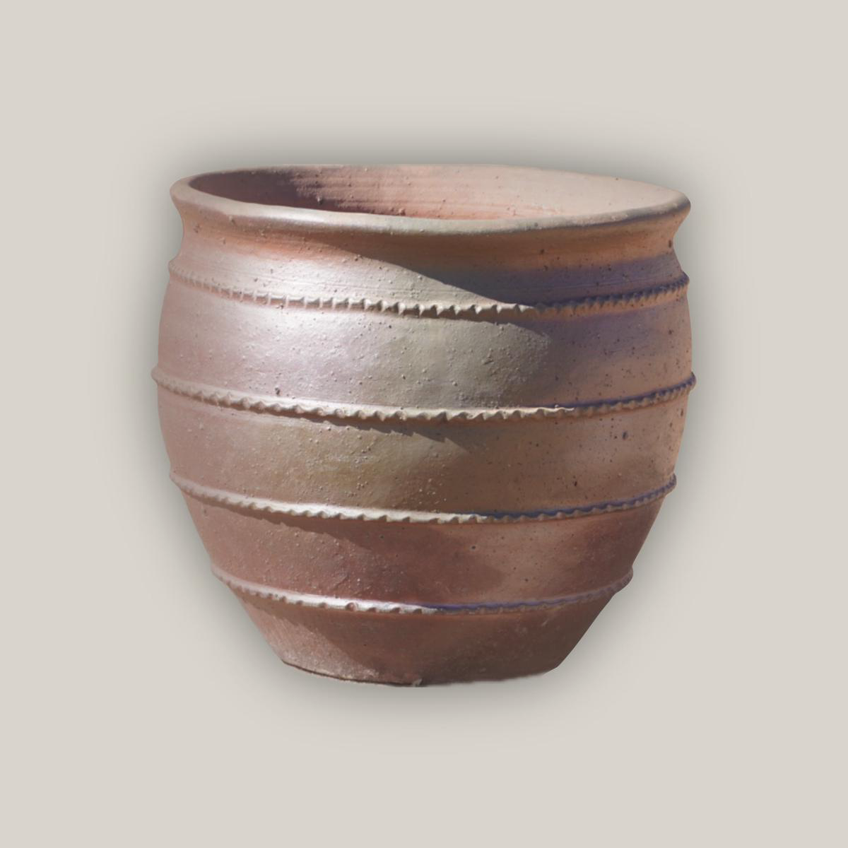 653R14 8211 Iron Clay Tapered Rustic Planter 8211 288221 x 288221 x 268221 Iron Clay