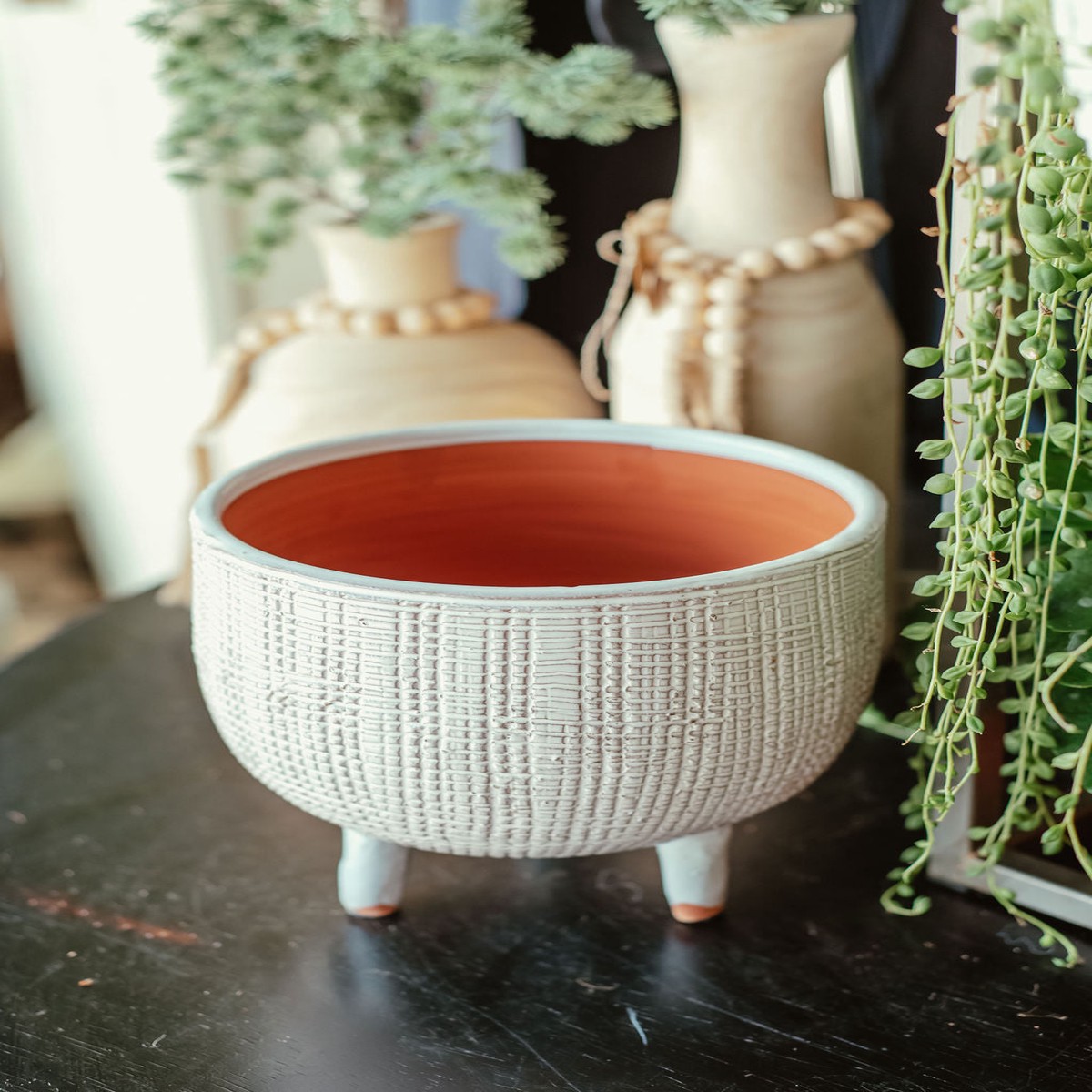 Footed Terracotta Planter